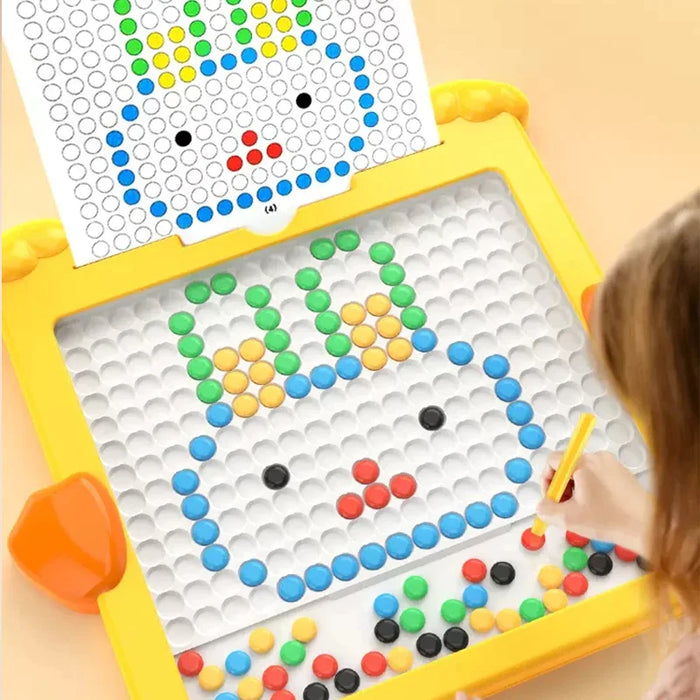 Kids Magnetic Drawing Board Animal Dot Art With Magnetic Pen Colored  Pattern Booklets Educational Montessori Toy For Girl Gifts - AliExpress